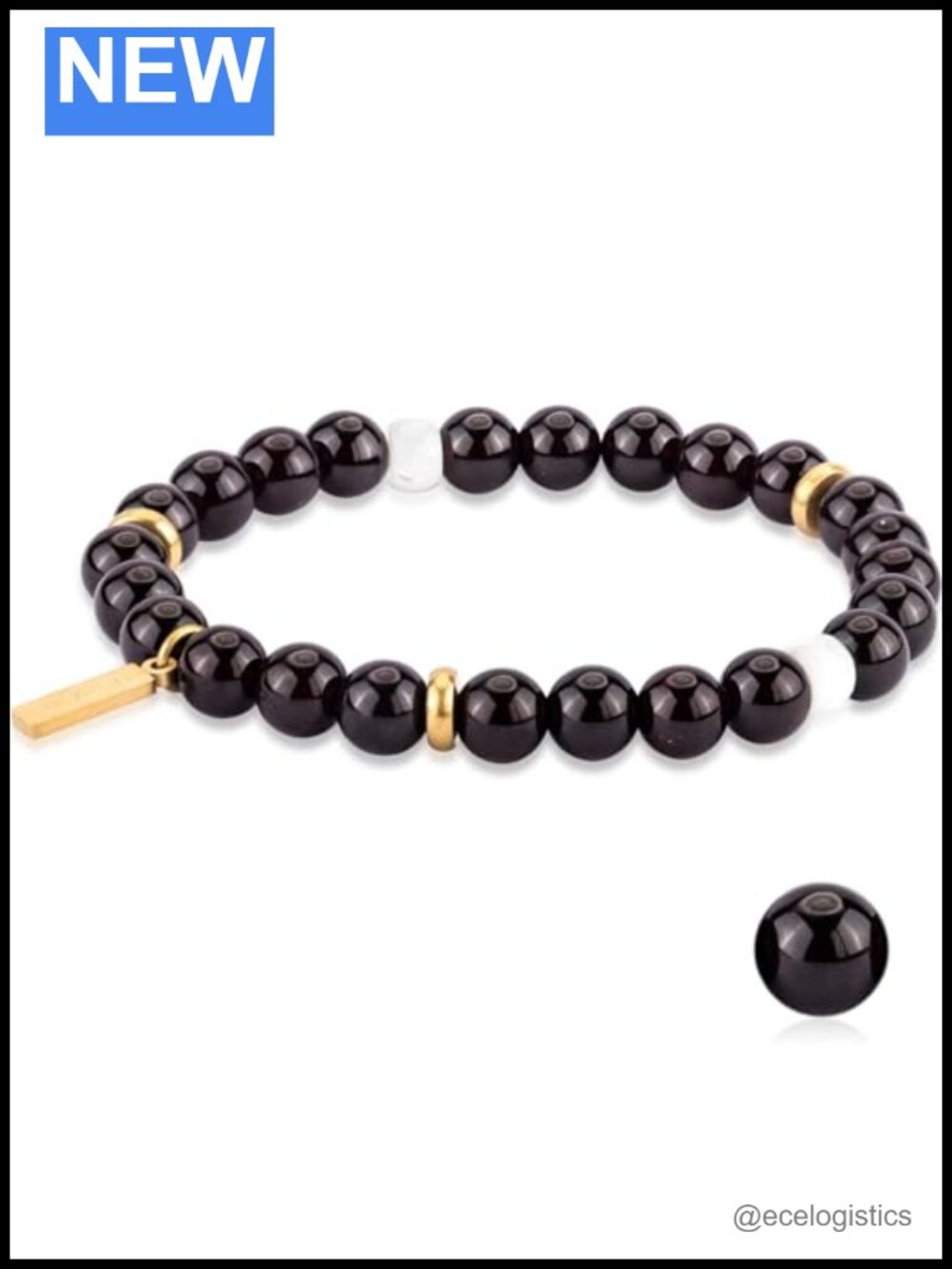 Natural Garnet Crystal Bracelet Women Men Handmade Beaded Stretch